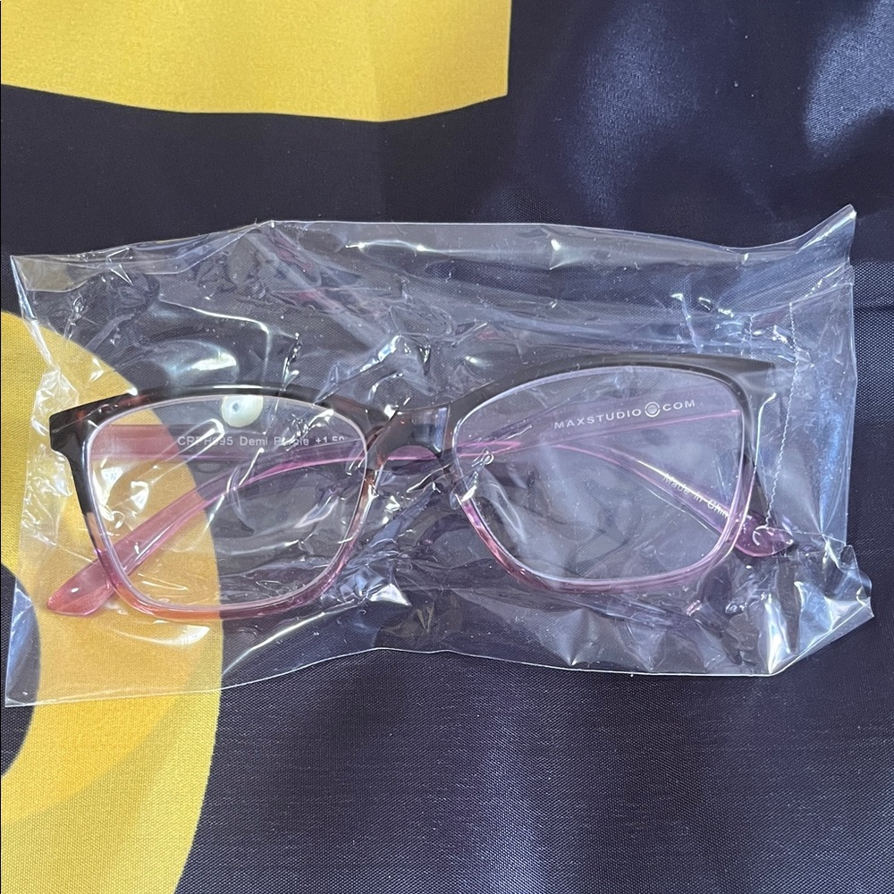 Max Studio Pink and Black Glasses